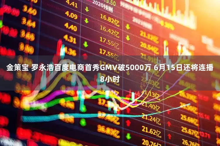 金策宝 罗永浩百度电商首秀GMV破5000万 6月15日还将连播8小时